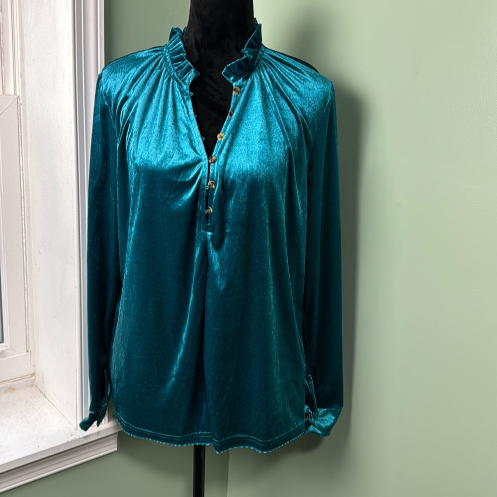 Elegant Teal Blouse